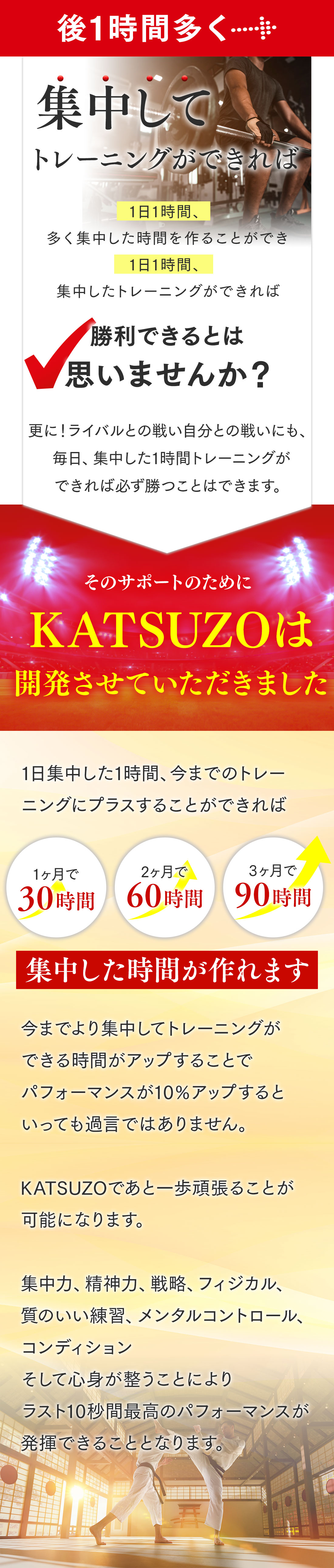 あと1時間の集中をサポートします