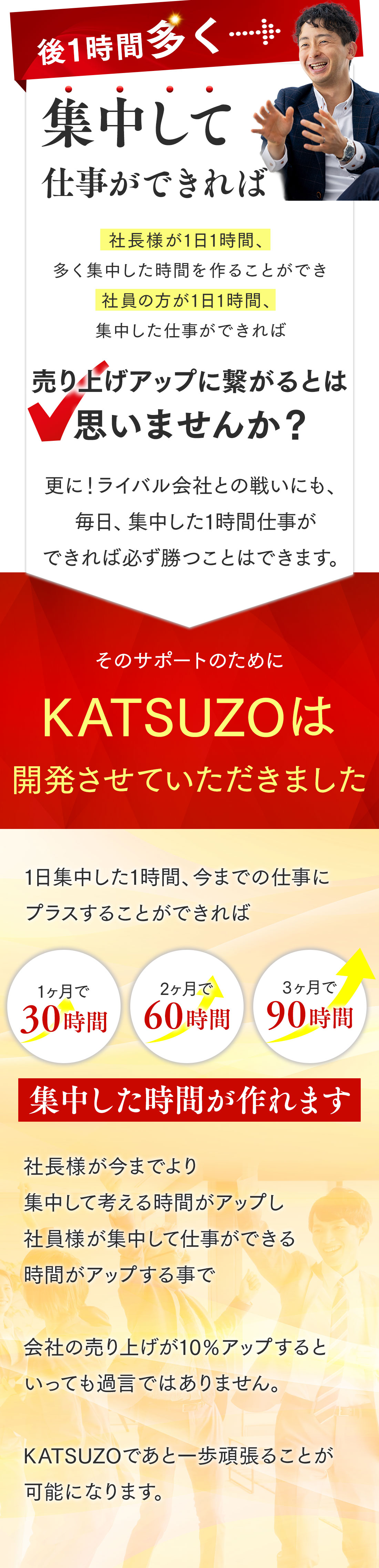あと1時間の集中をサポートします